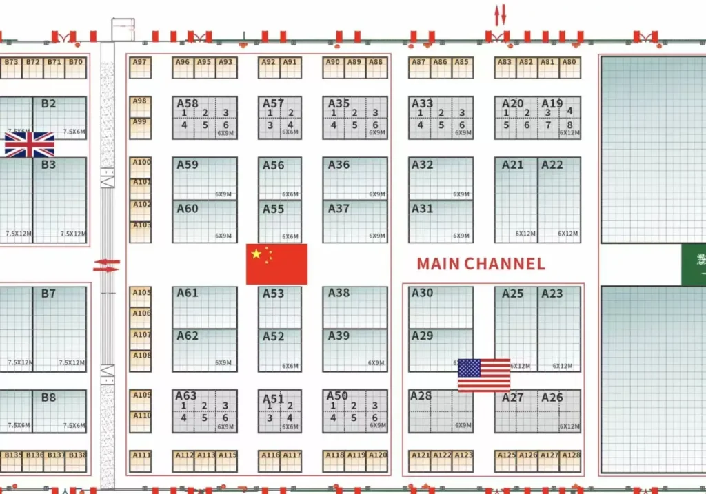 Middle East Petroleum & Gas Expo 2025 China booth map